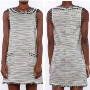 VOGE Boutique Metallic Tweed Sheath Dress | L